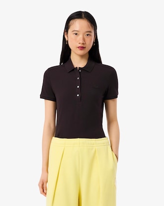 Women's L.12.D Slim Fit Stretch Mini Piqu&eacute; Polo