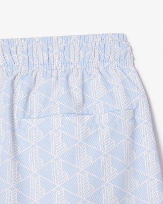 Men's Monogram Print Swim Trunks