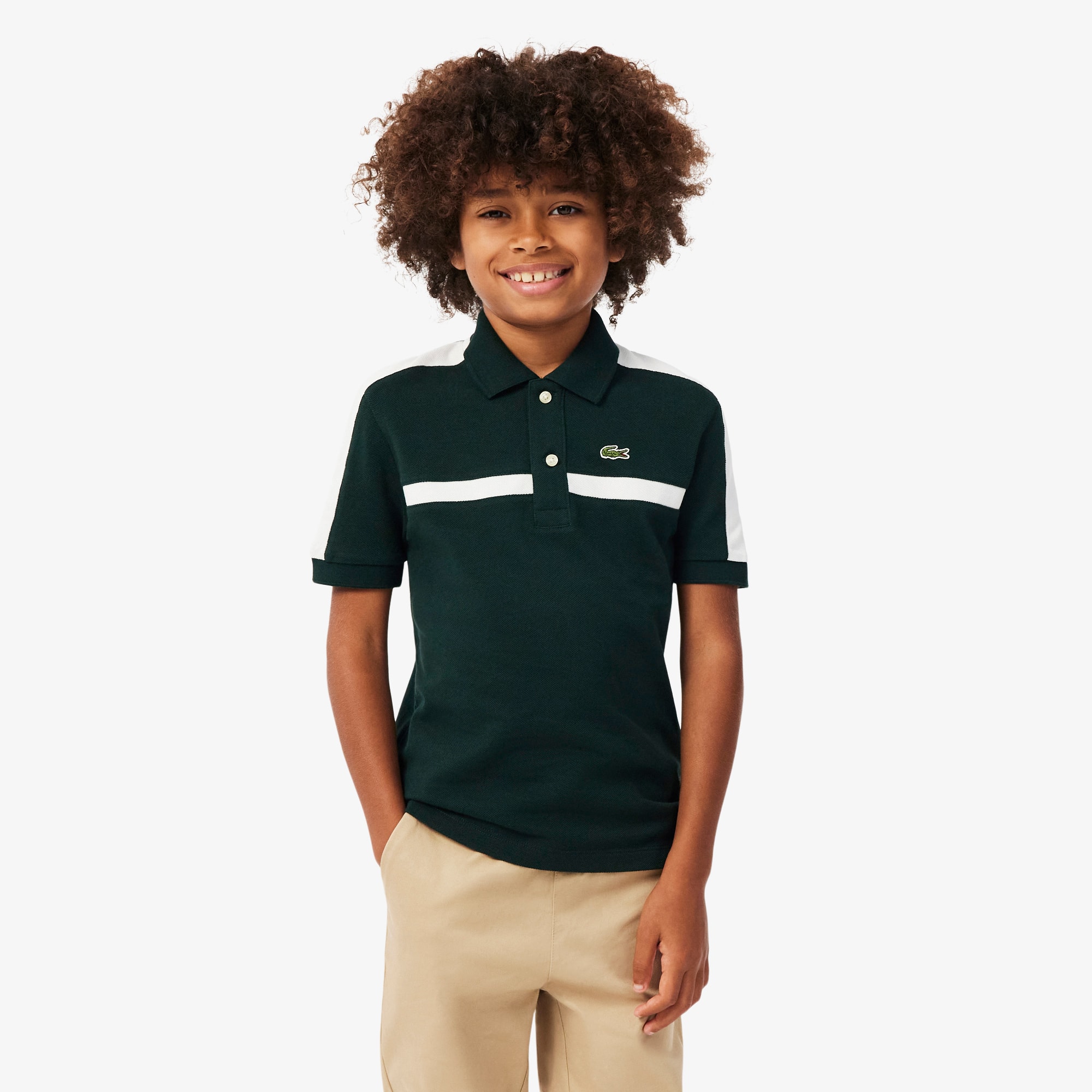 Color-Block Petit Piqué Polo Shirt