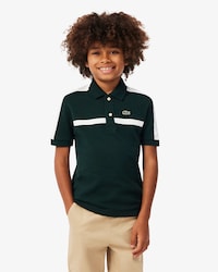 Color-Block Petit Piqu&eacute; Polo Shirt