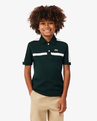 Polo de Petit Piqu&eacute; con Bloques de Color