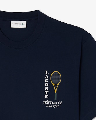 Playera de Tejido Jersey de Algod&oacute;n con Bordado y Estampado