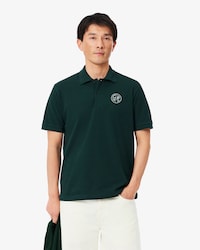 Classic Fit Badge Accent Petit Piqu&eacute; Polo Shirt