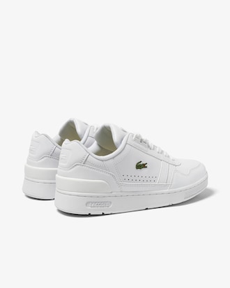 Sneakers deportivas de piel con clip en T para mujer