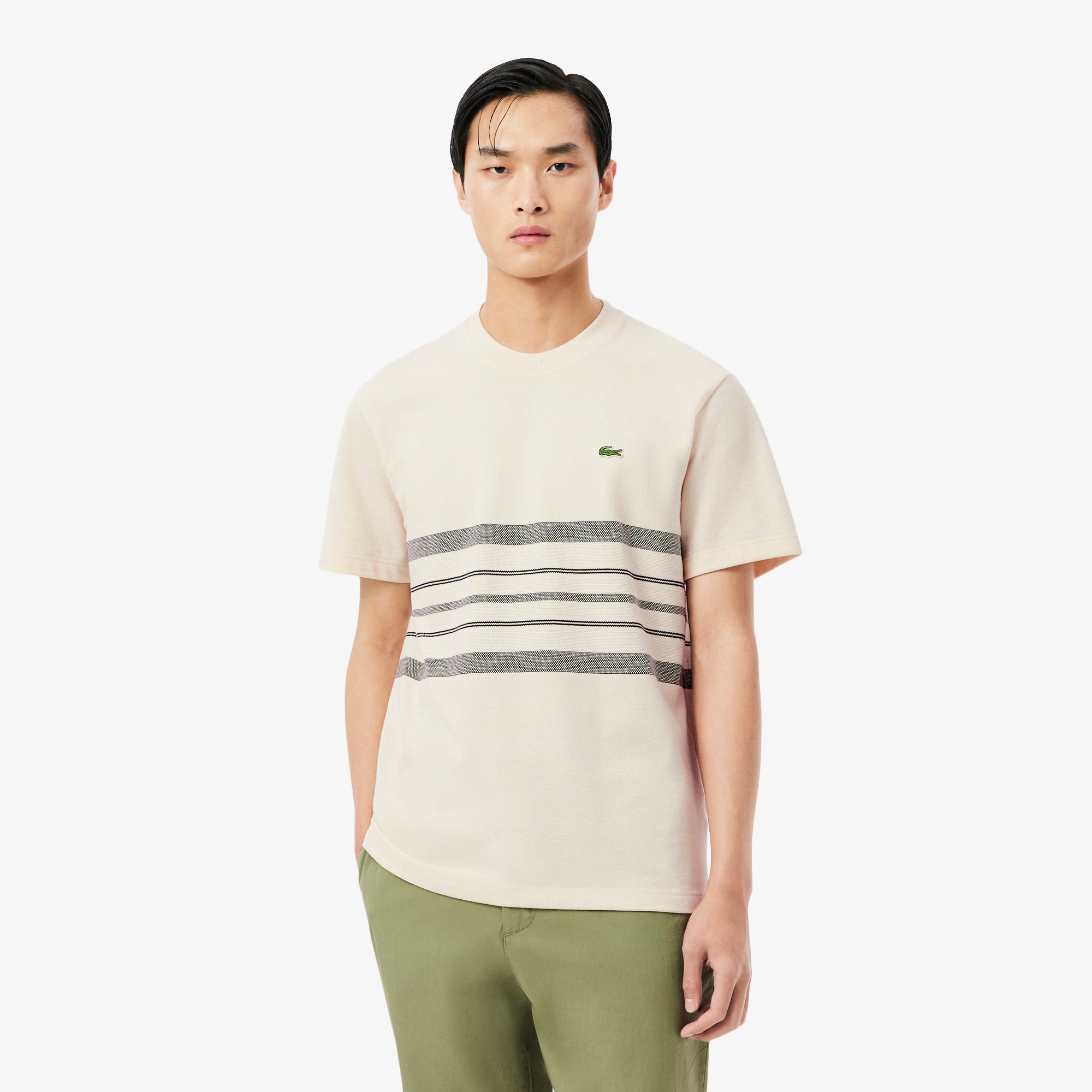 Made In France Striped Piqué T-Shirt - Organic Cotton - New In