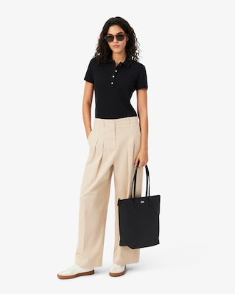 Polo De Mini Piqu&eacute; El&aacute;stico L.12.D De Corte Slim Para Mujer