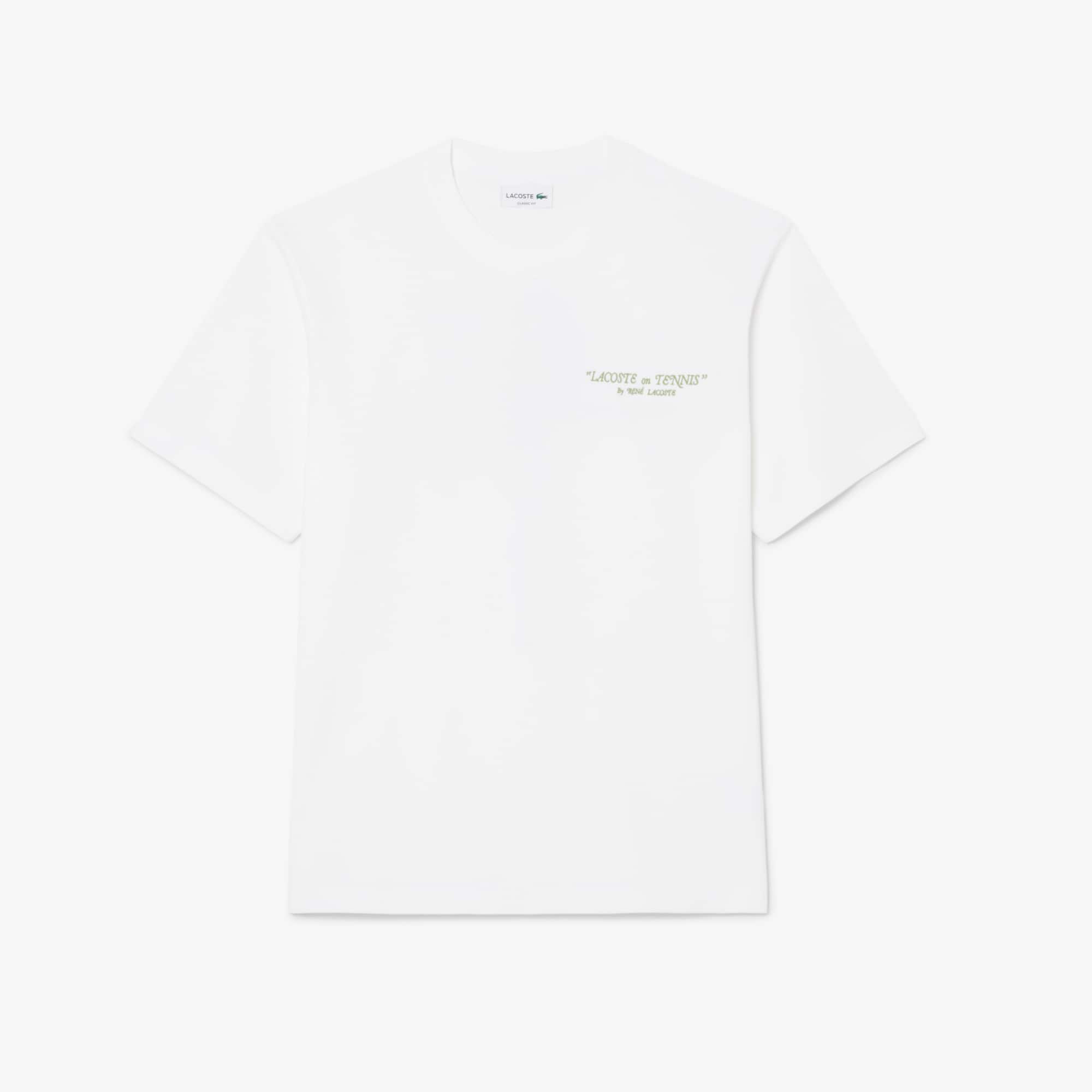 Embroidered Cotton T-Shirt - Organic Cotton - New In 2026 | Lacoste