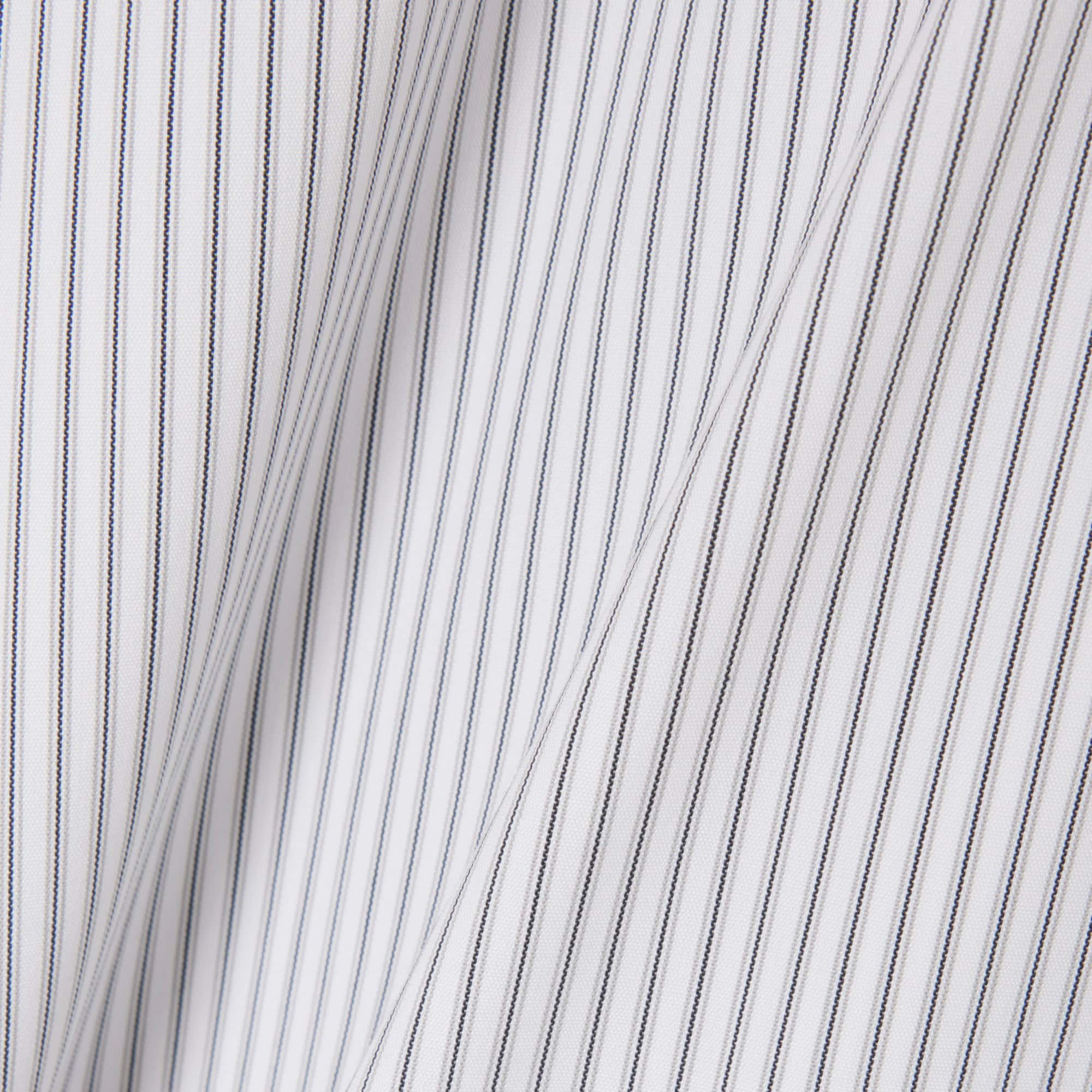Slim Fit Striped Stretch Poplin Shirt
