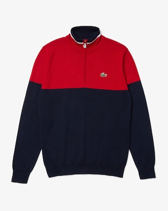Men&rsquo;s SPORT Two-Tone Half-Zip Golf Sweater