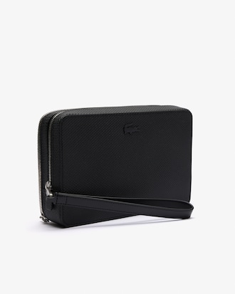 Men's Chantaco Piqu&eacute; Leather Zipped Pouch