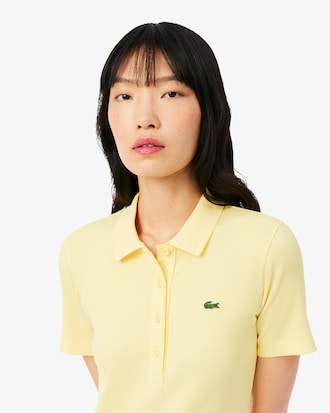 Women's Long Ribbed Cotton Polo Dress