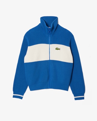 Women's Colorblock Zip-Up Cardigan