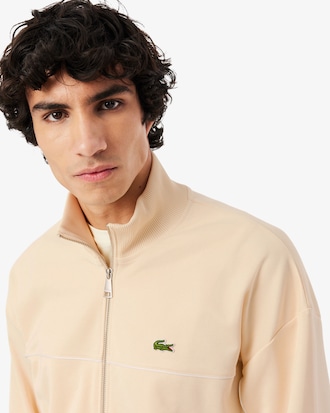 Trim Accent Zipped Sweatshirt