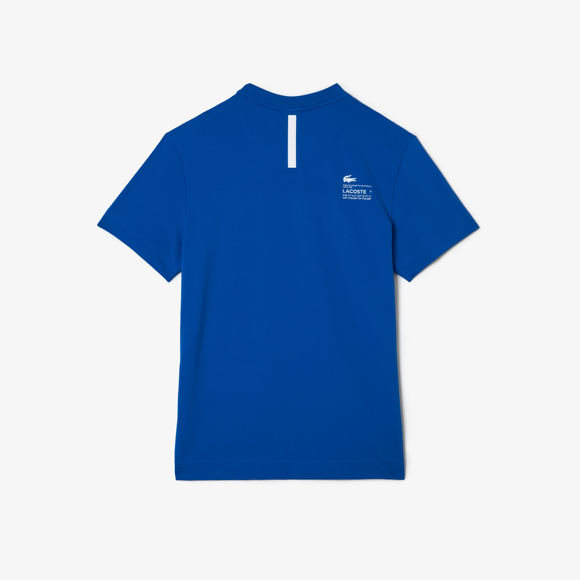 Tシャツ・カットソー LACOSTE Blue Polyester T-Shirt TH9685_K1Q_31.jpg