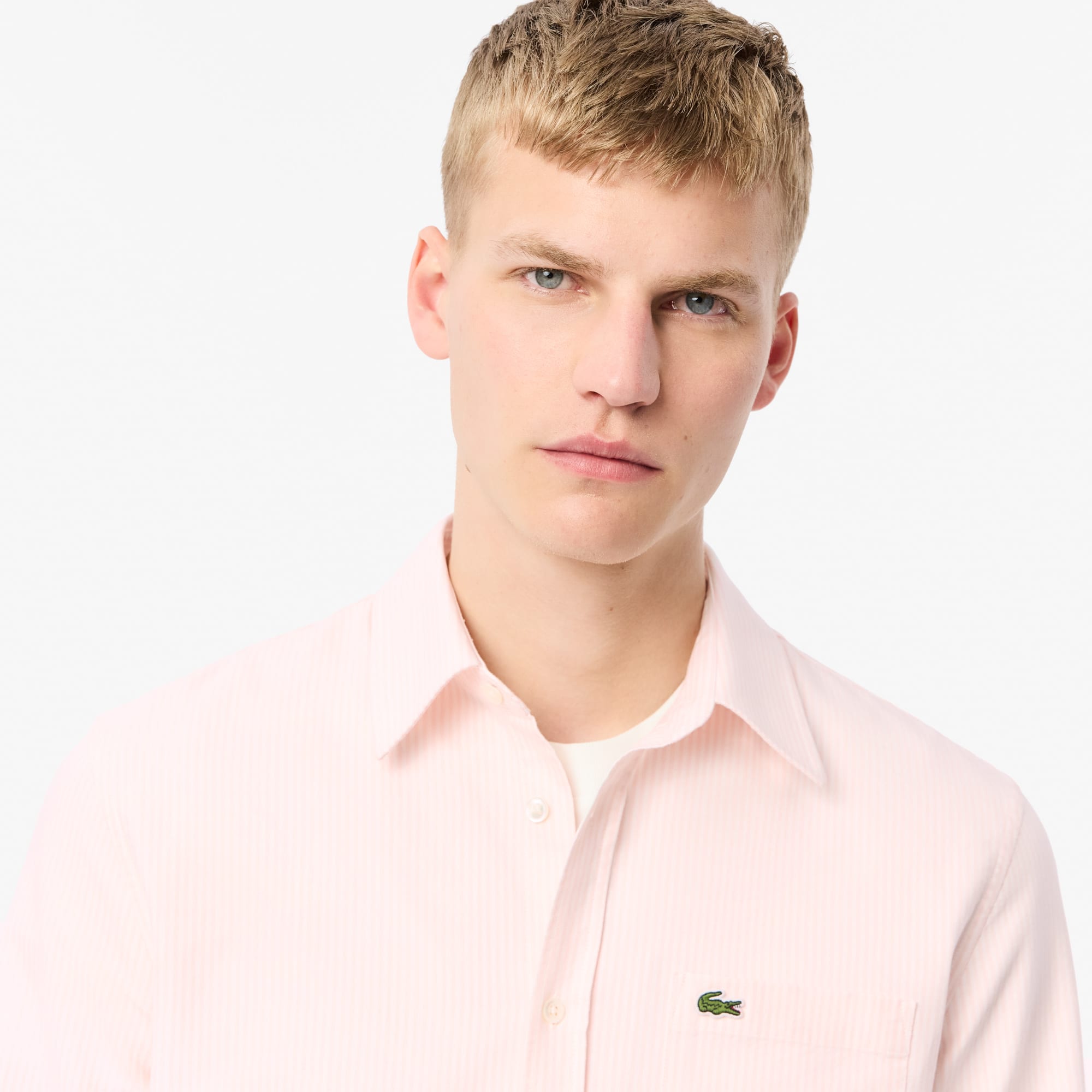 LACOSTE ホワイト ポロシャツ FR6 Club Med 45 ラコステ LACOSTE Made In France レースクロックエンブレム