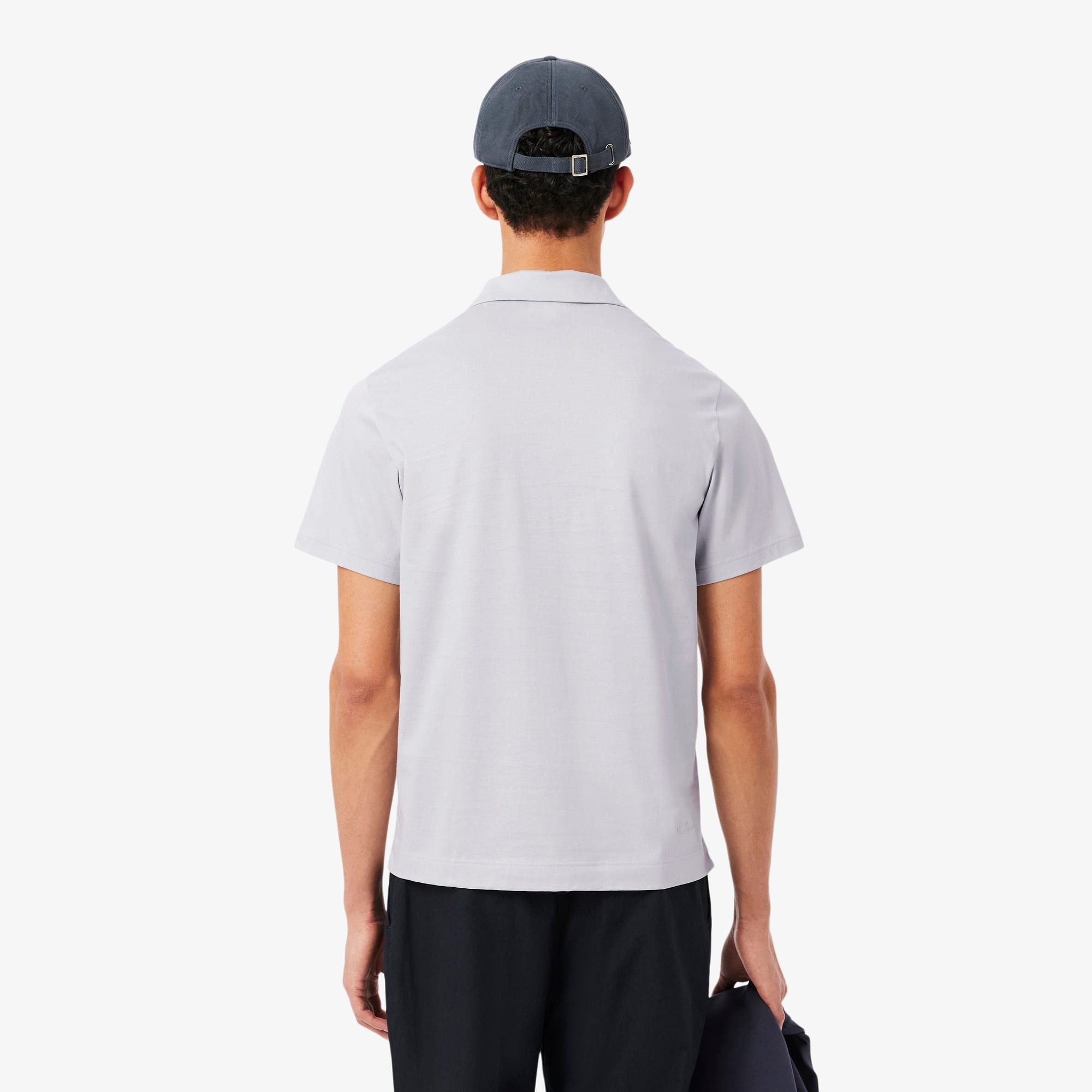 Men's Paris Classic Fit Open Neck Embroidered Polo - Polo Shirts
