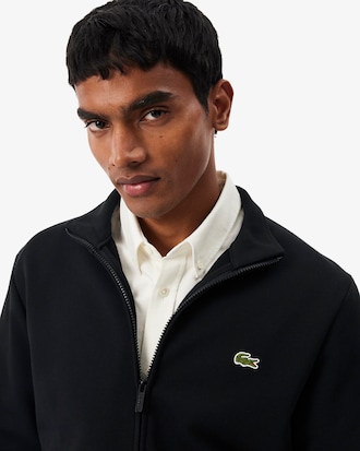 Zipped Cotton Fleece Sweatshirt