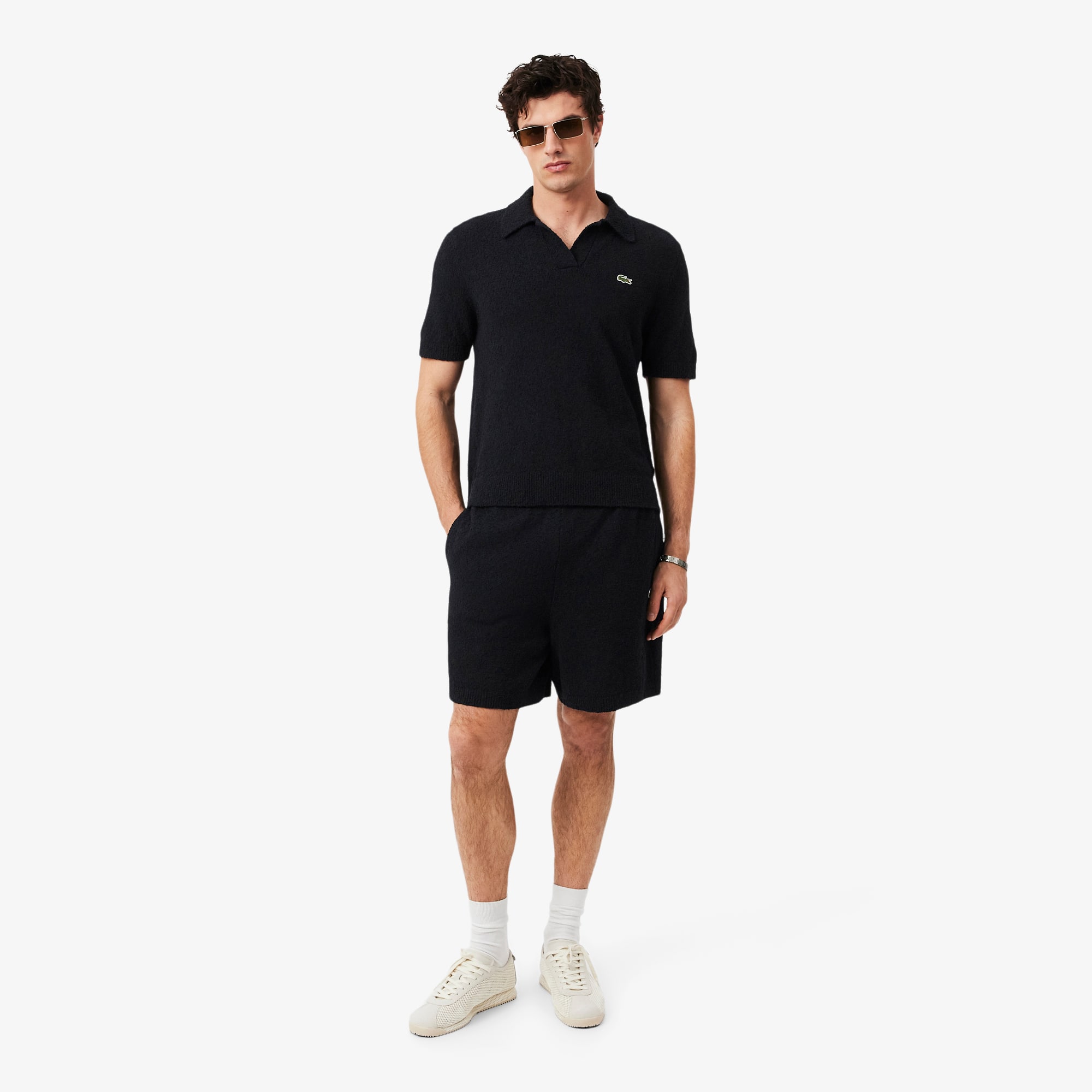 Lacoste Bouclé Knit Shorts