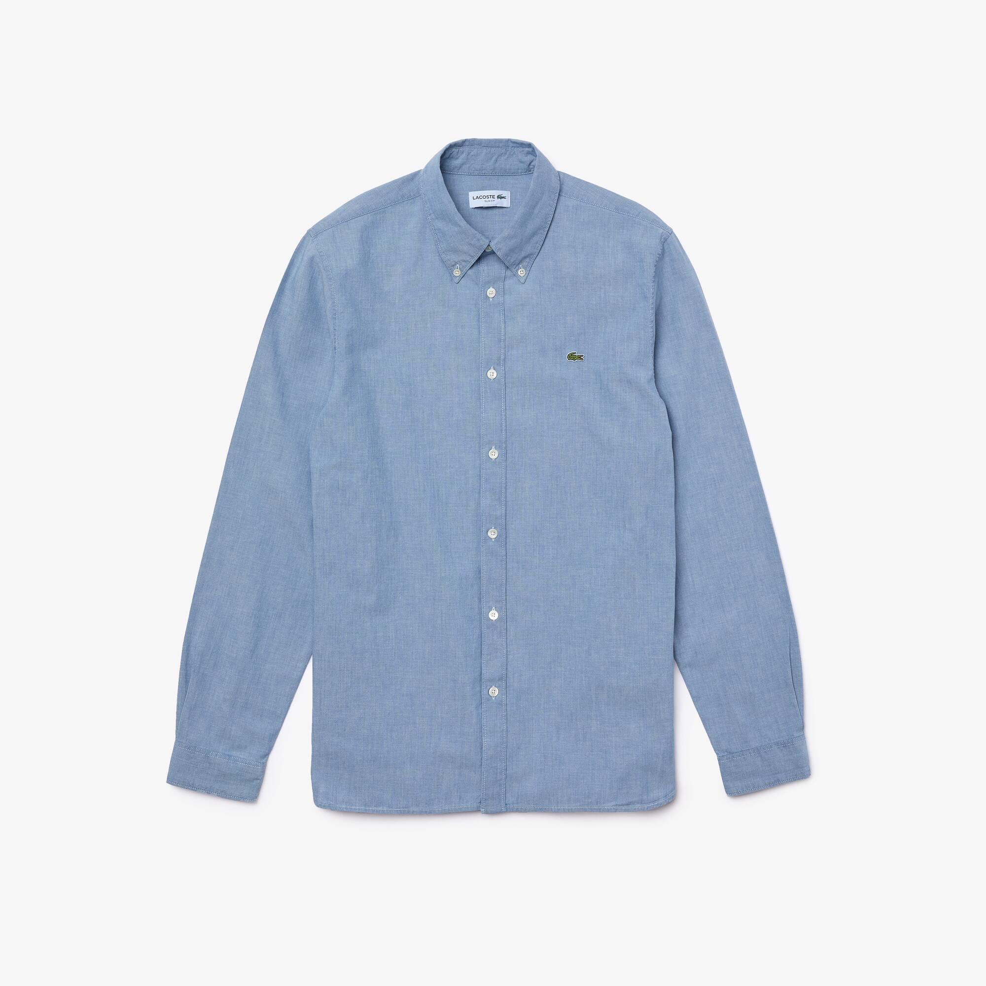 slim fit chambray shirt womens