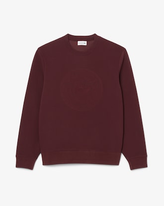 Men's Embossed Logo Piqué Sweatshirt
