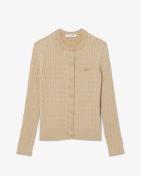 Women's Wash Effect Cable Knit Cardigan