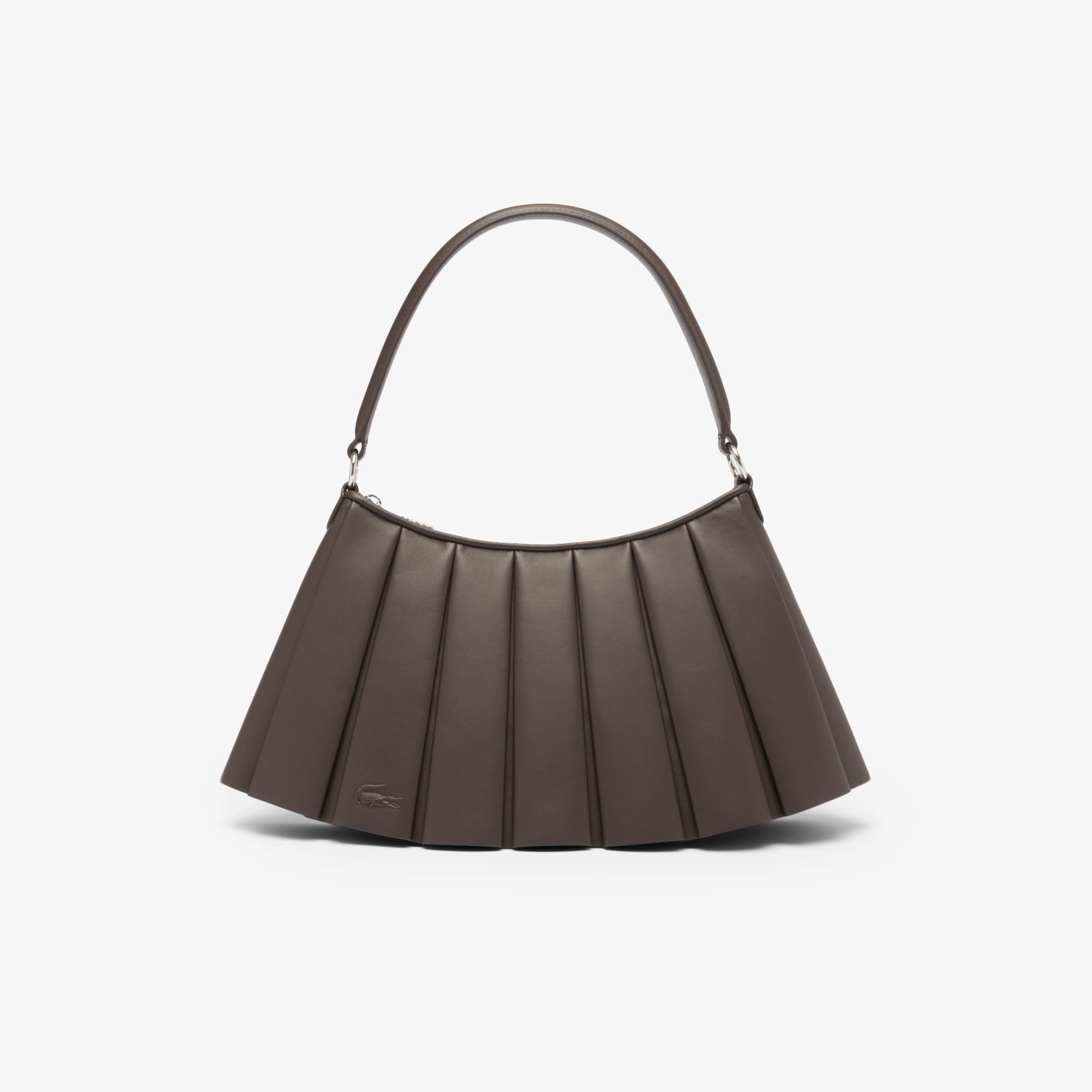 Lacoste Medium Runway Lenglen Leather Bag - One Size In Brown
