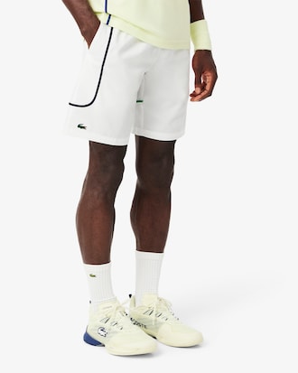 Shorts de tenis ligeros de Tafetánán con rombos