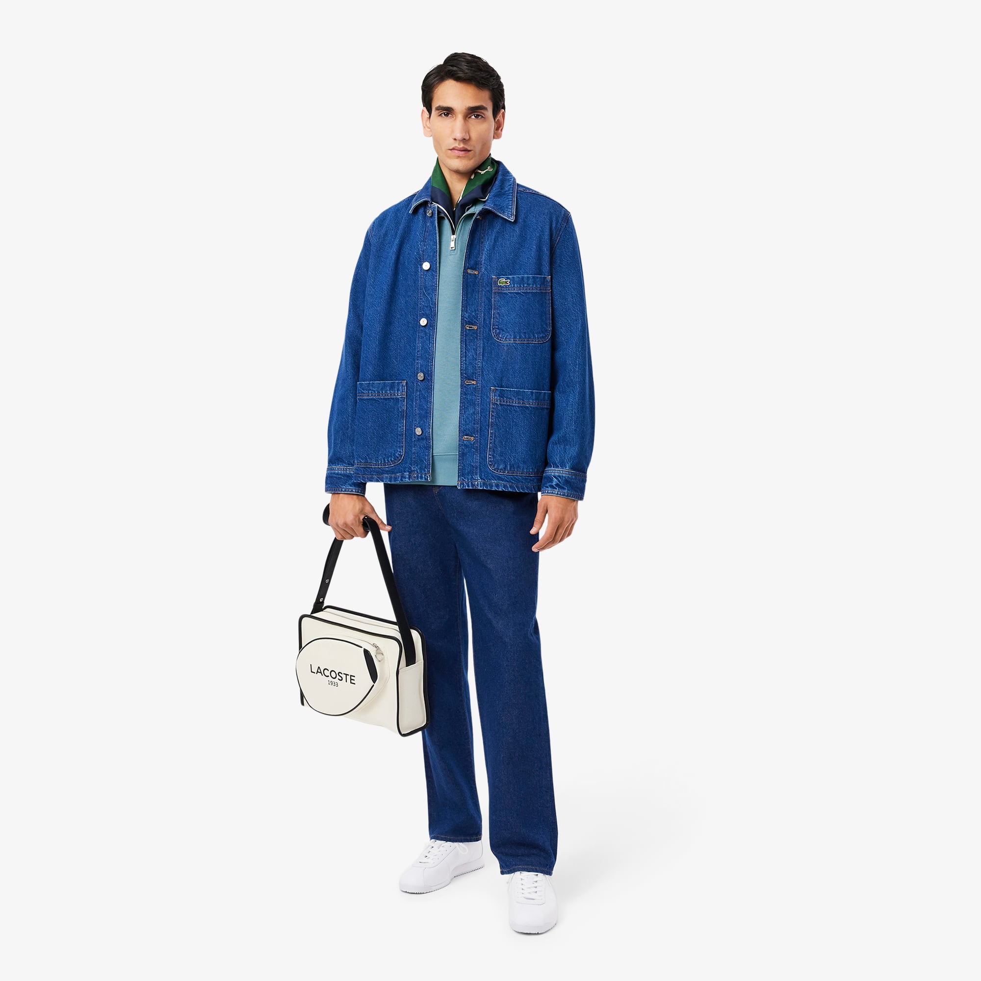 Men's Zip-Up High-Neck Sweatshirt - Sweaters & Sweatshirts