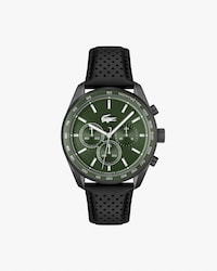 Boston Leather Chronograph Watch