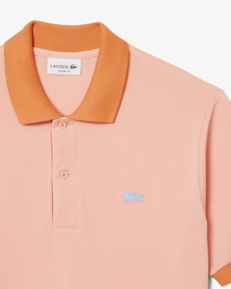 Classic Fit Contrast Rib Polo Shirt