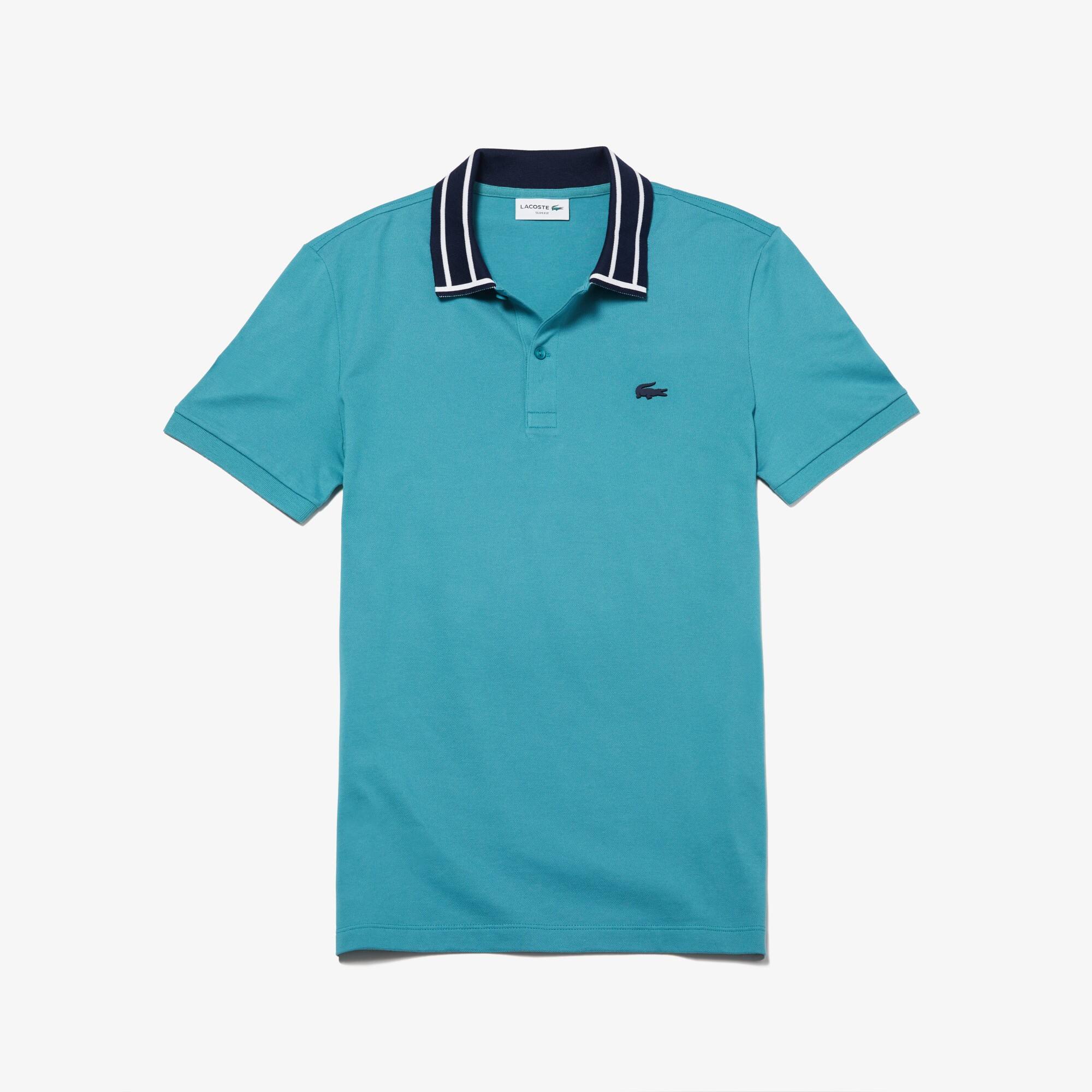 mens slim fit lacoste polo
