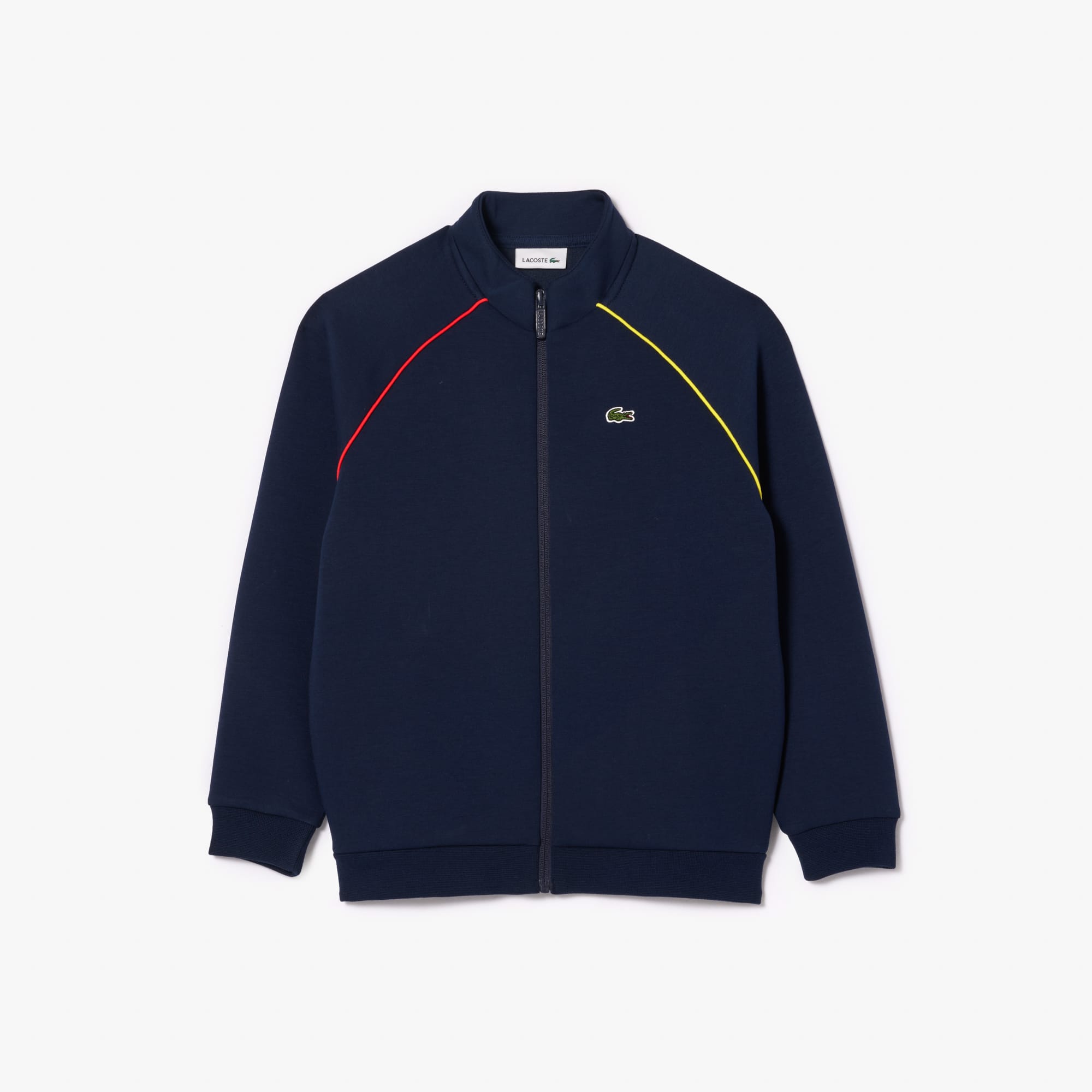 Shop Lacoste Kids' Zip-up Sweatshirt - 16 Years In Blue