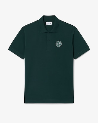 Classic Fit Badge Accent Petit Piqu&eacute; Polo Shirt