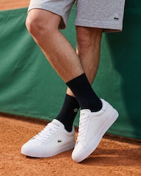 Men's Powercourt Graphic Leather Sneakers