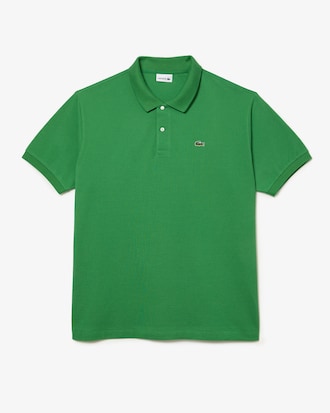 Polo homme Lacoste en petit piqu&eacute; de coton uni - Grande taille