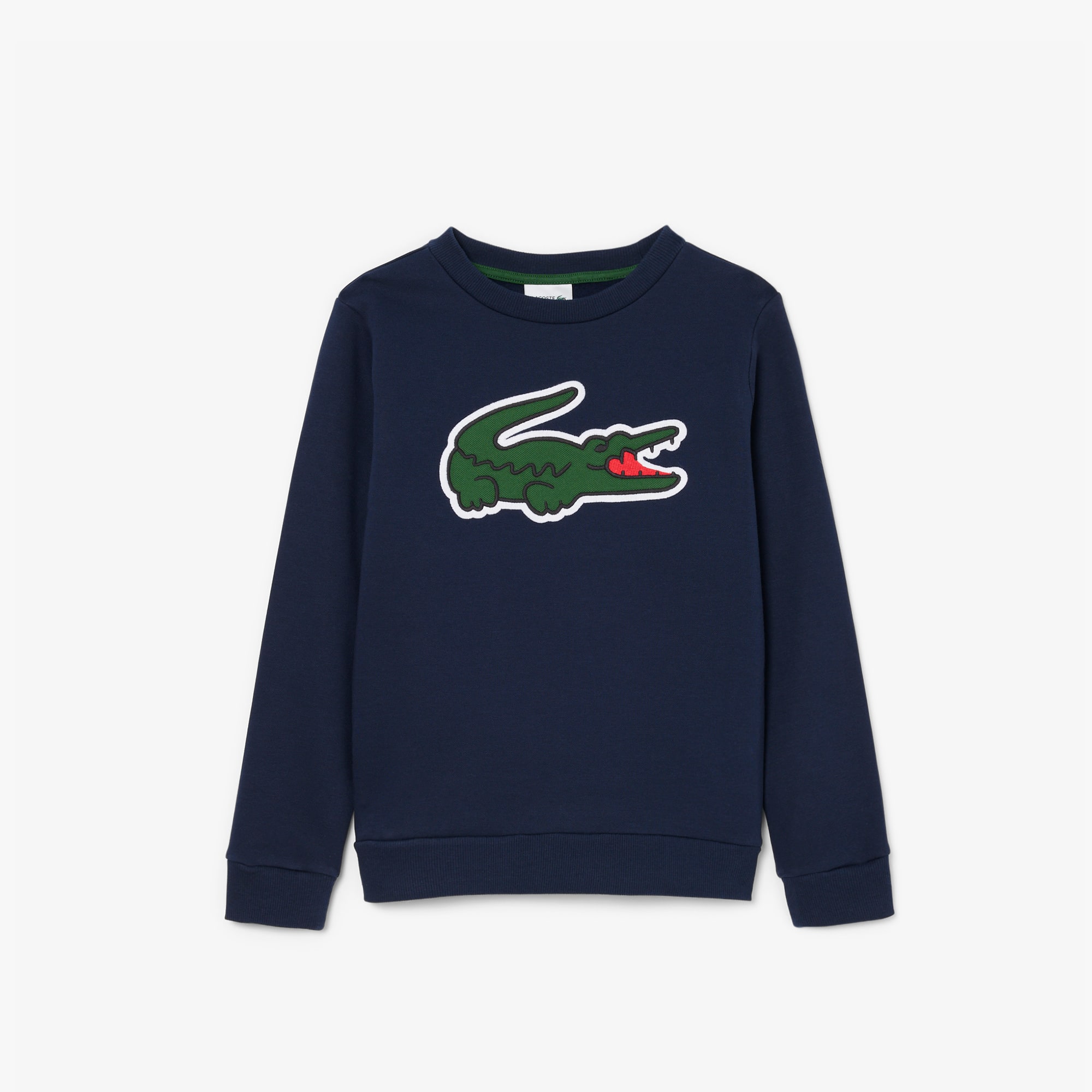 Lacoste Unisex Fleece Crocodile Hoodie - 8 Years In Blue