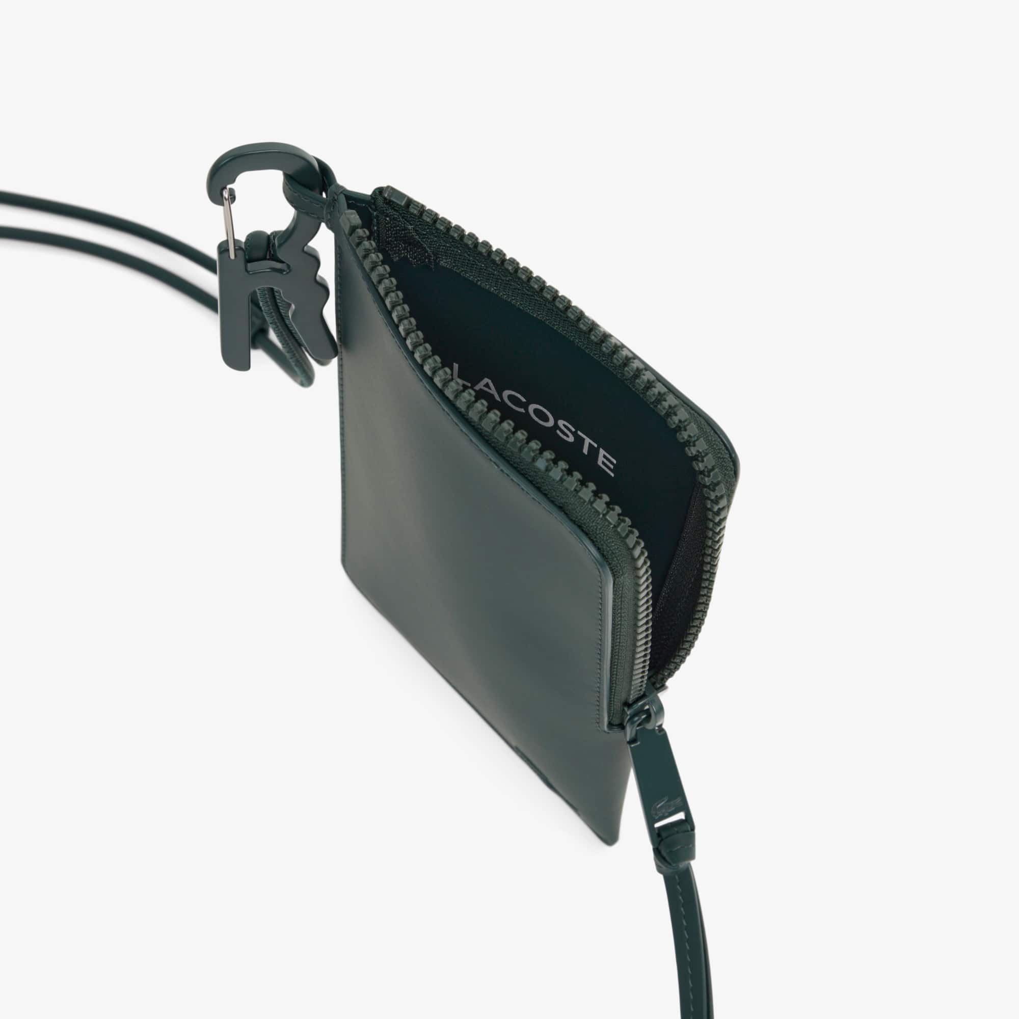 Runway Crocodile Clasp Card Holder - undefined - New In 2026 | Lacoste