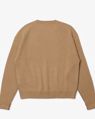 Women's Relaxed Fit Wool Moss Stitch Sweater