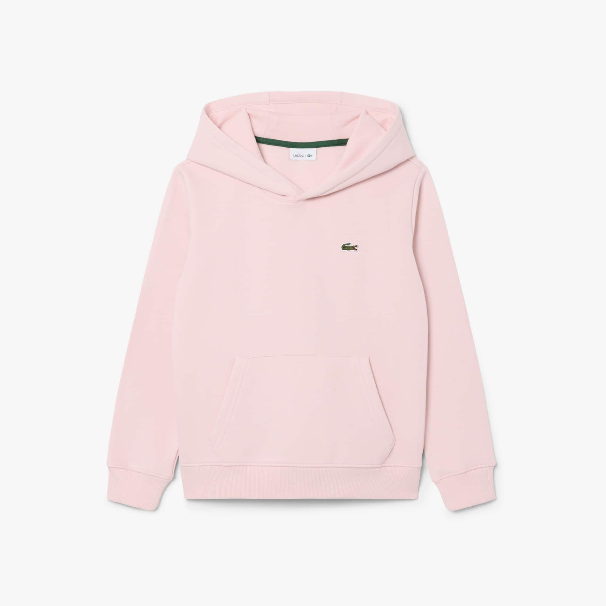 Lacoste Unisex Fleece Hoodie - 12 Years In Pink