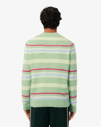 Men's Striped Alpaca Wool Sweater