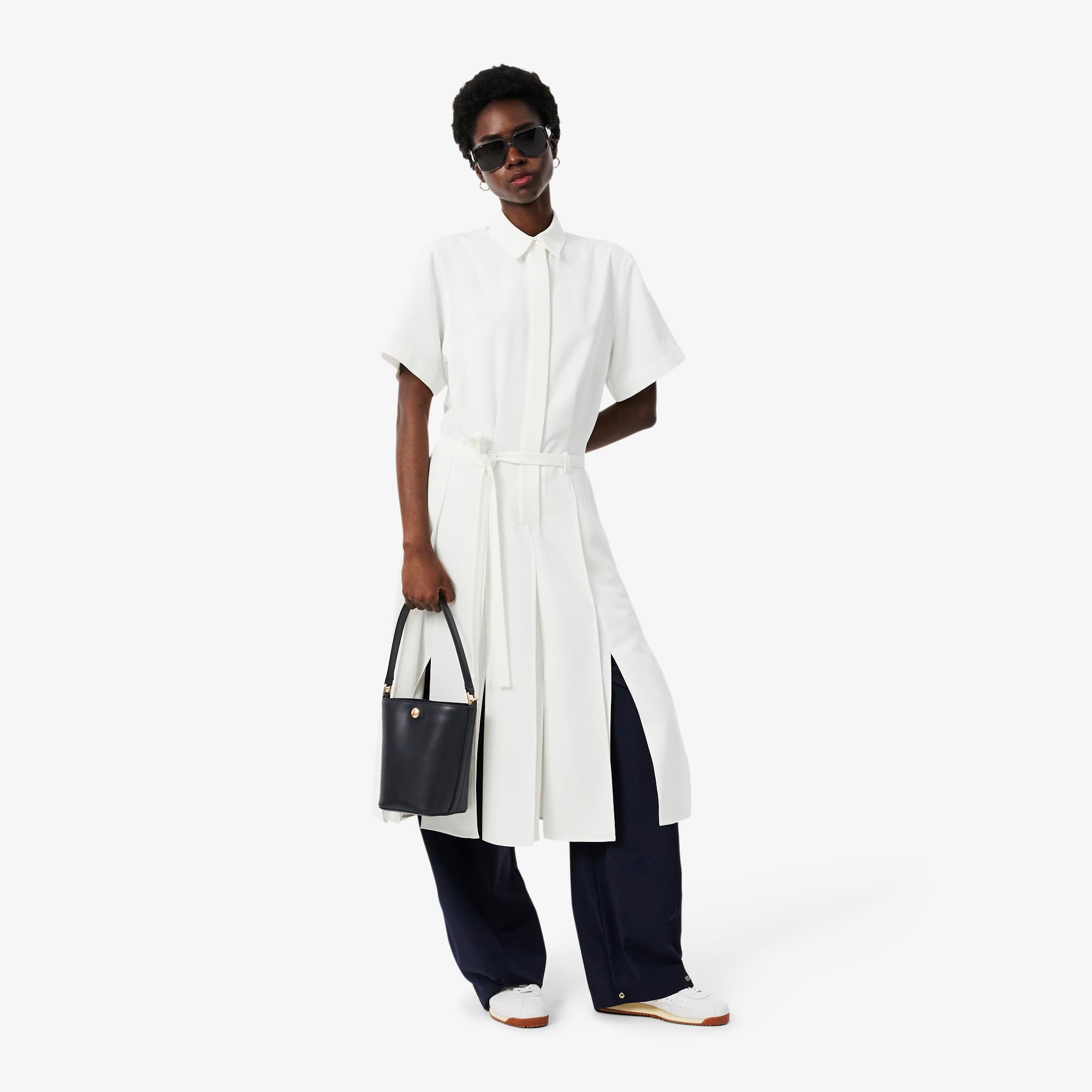 Small Tennis Bliss Leather Bucket Bag - Bags - New In 2026 | Lacoste