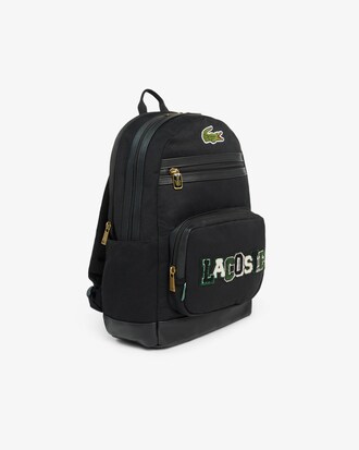 Unisex Textured Patch Backpack