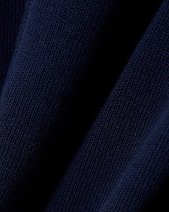 Men's Zip-Up High-Neck Cotton Sweater