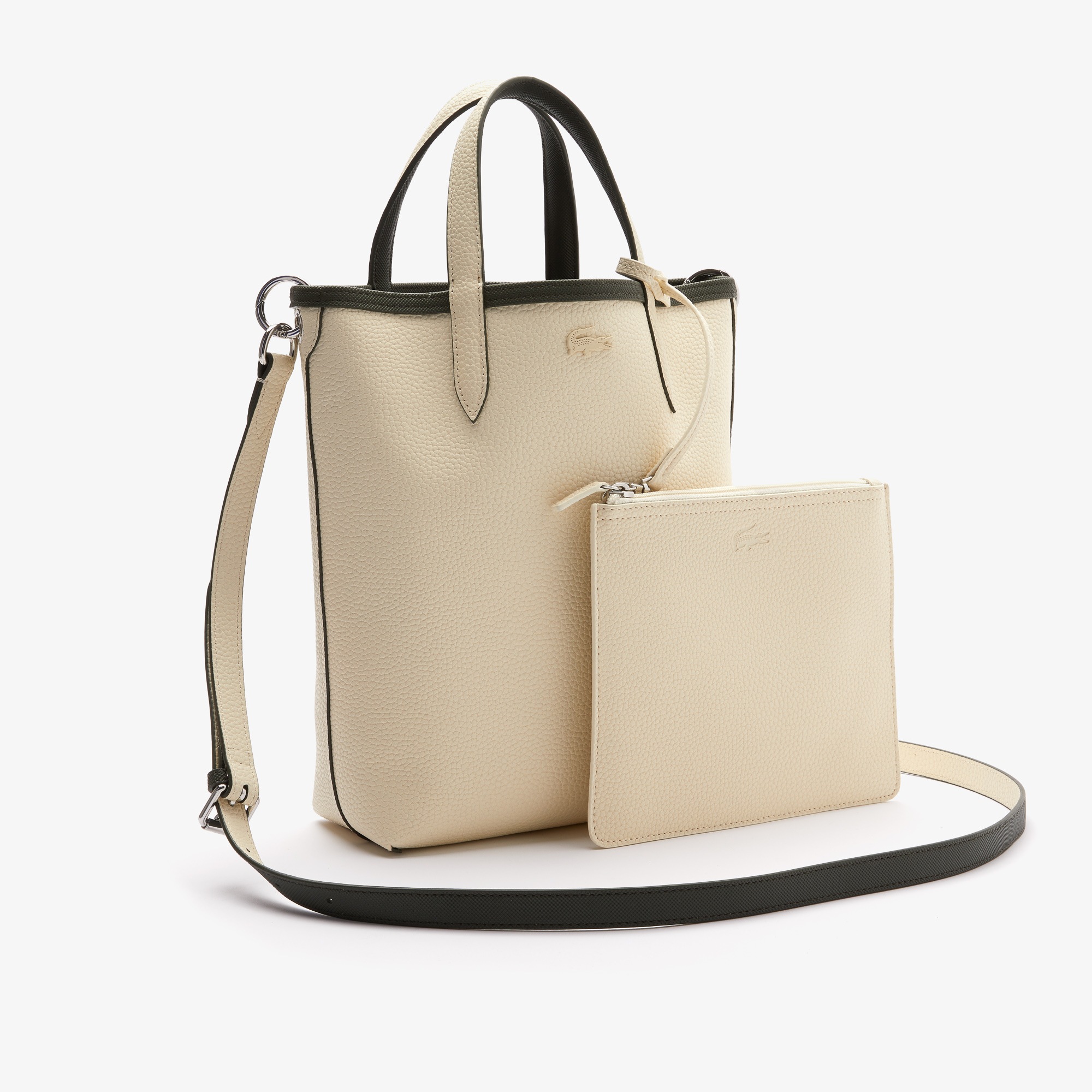 Women's Anna Reversible Coated Canvas Tote Bag LACOSTE