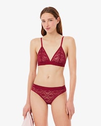 Logo Lace Triangle Bralette