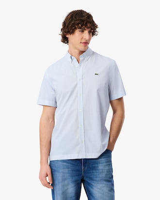 Regular Fit Short Sleeved Plaid Shirt