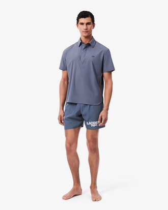 Mid Length Printed Swim Trunks