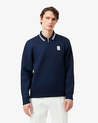 Tennis Heritage Polo Collar Zipped Sweatshirt