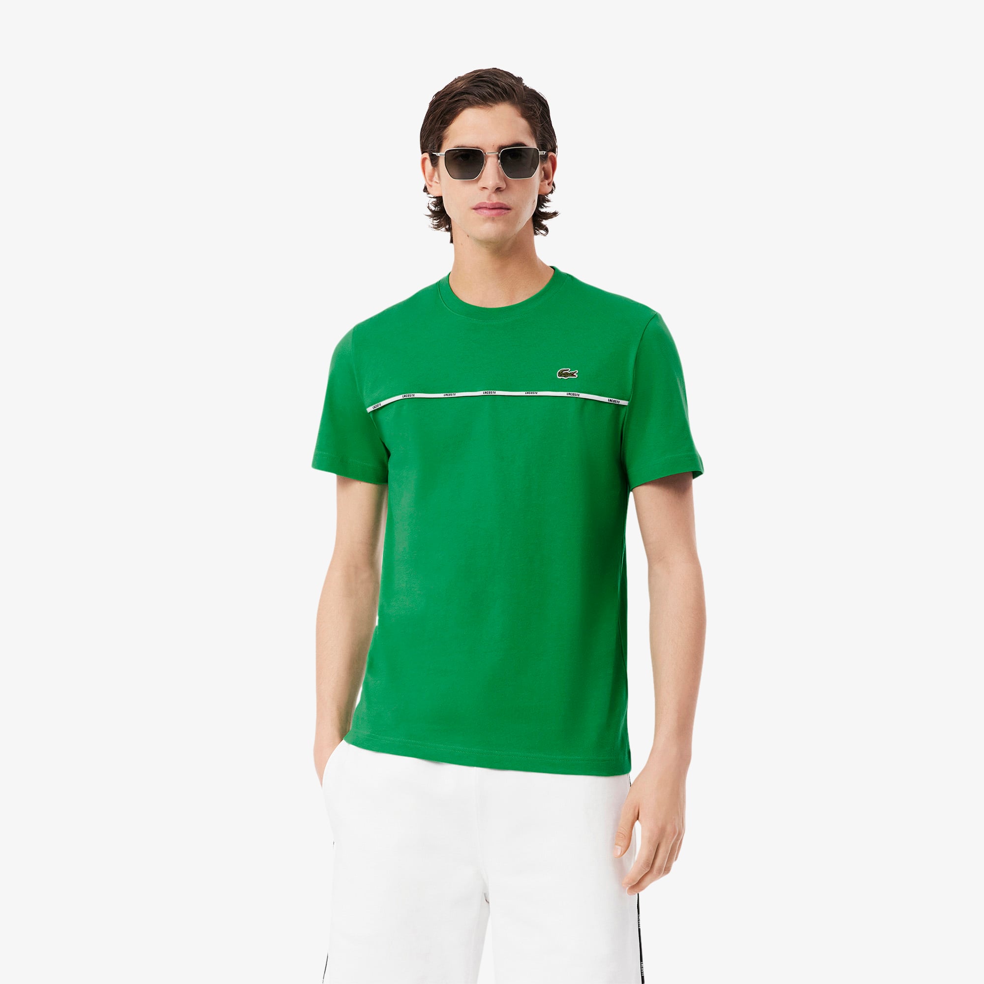 Men's Logo Trim Cotton Jersey T-Shirt - T-shirts - New In