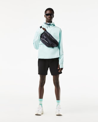 Cangurera de hombre Lacoste con logo estampado